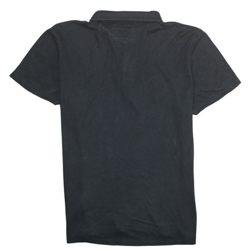 Superdry Idris Elba Men's Black Polo Shirt XL Cotton Short Sleeve
