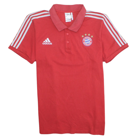 Adidas Men’s Red FC Bayern Munich Polo Shirt 2XL Sports Top