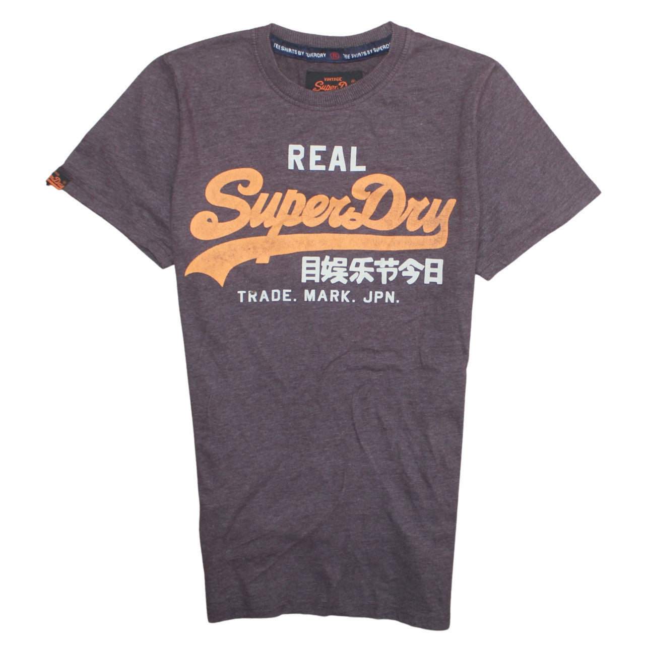 Superdry Men's Brown Graphic Print Crew Neck T-Shirt Size L