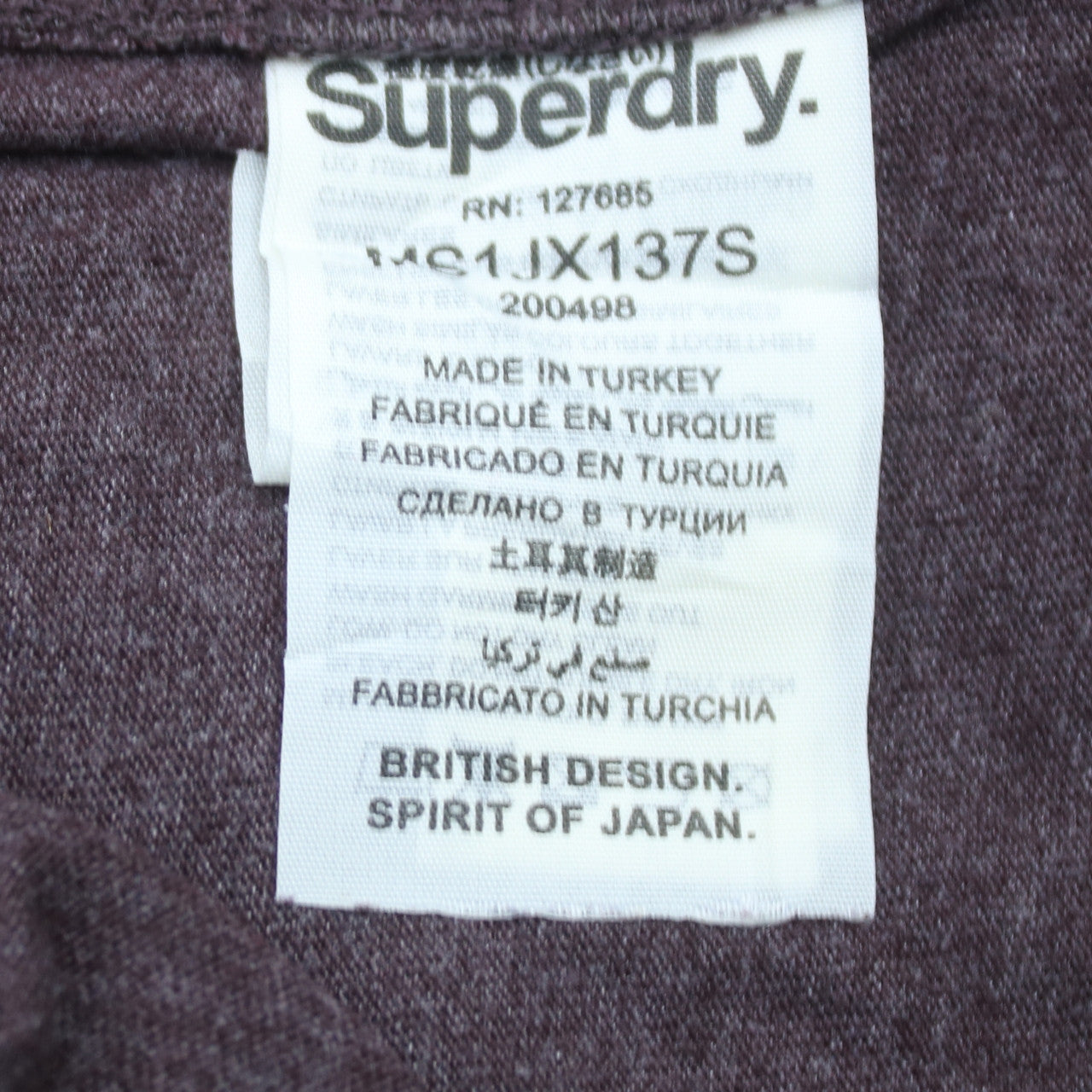 Superdry Men's Brown Graphic Print Crew Neck T-Shirt Size L