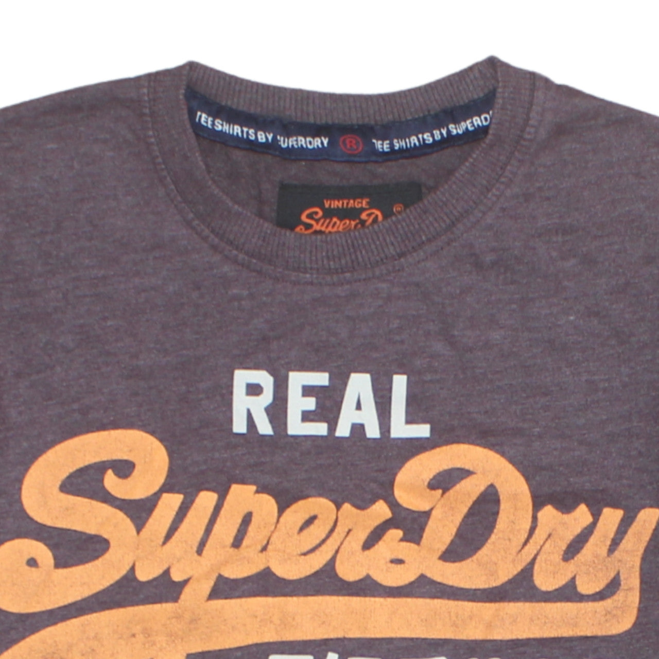 Superdry Men's Brown Graphic Print Crew Neck T-Shirt Size L