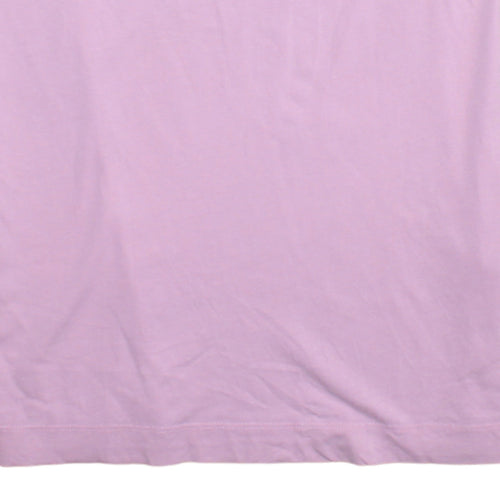 Jack & Jones Men's Pink Graphic Print Crew Neck Cotton T-Shirt Size L