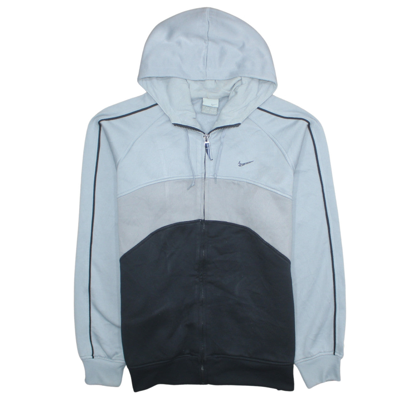 Nike Men's Grey Full Zip Sports Hoodie Size L