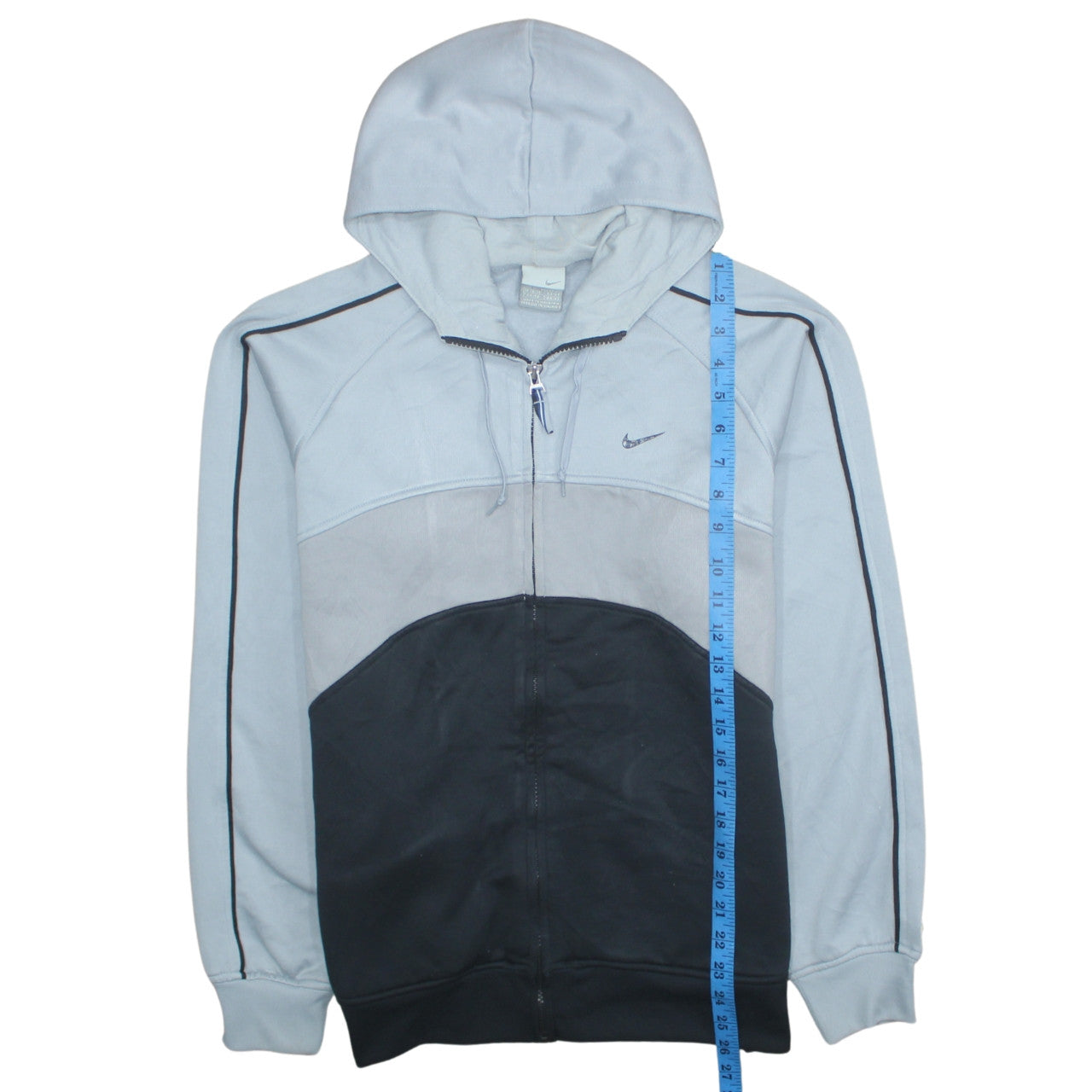 Nike Men's Grey Full Zip Sports Hoodie Size L