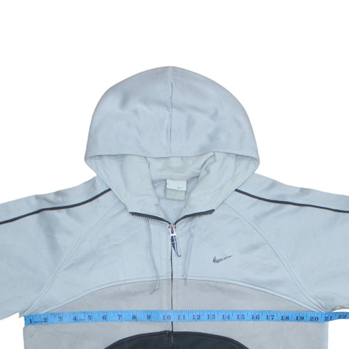 Nike Men's Grey Full Zip Sports Hoodie Size L
