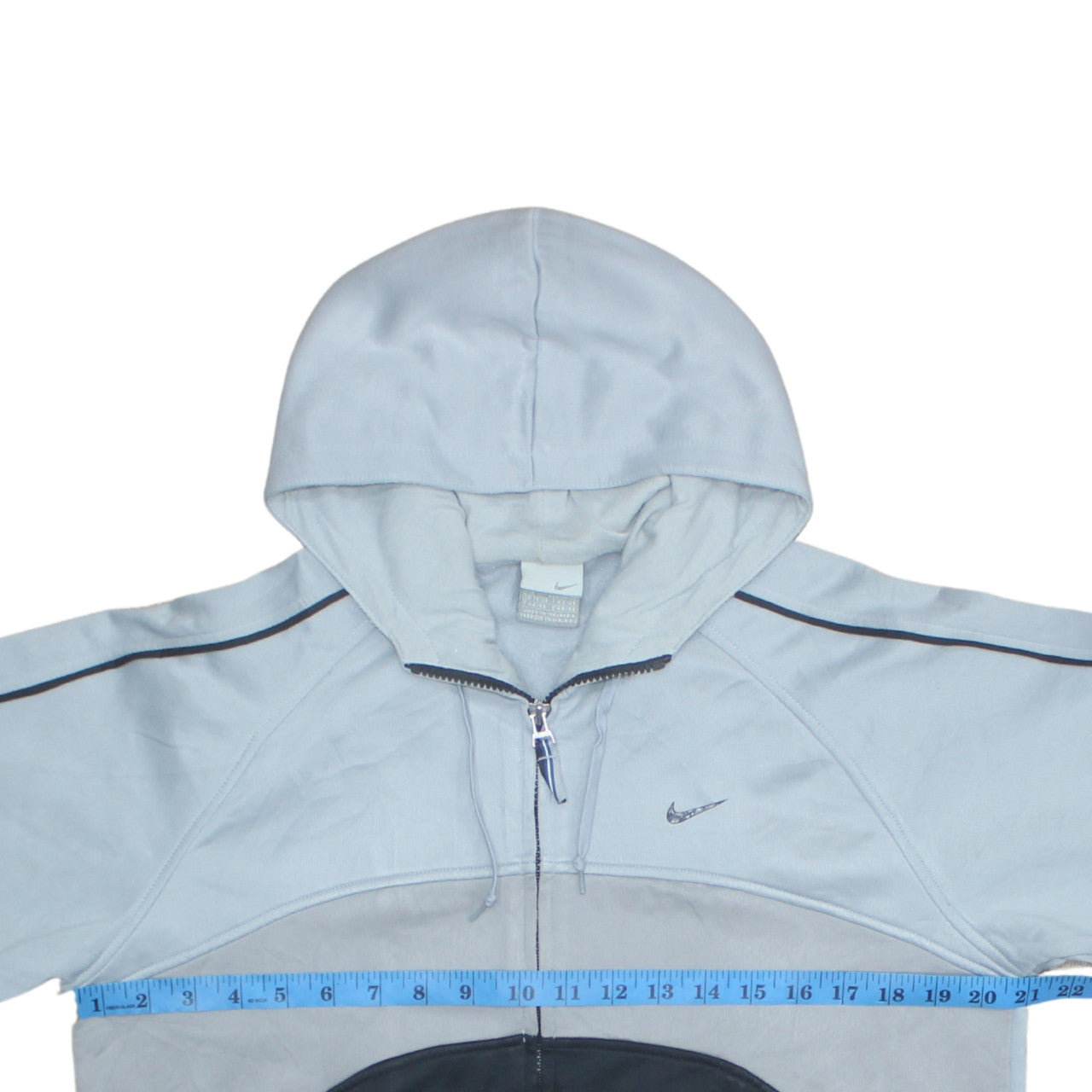 Nike Men's Grey Full Zip Sports Hoodie Size L