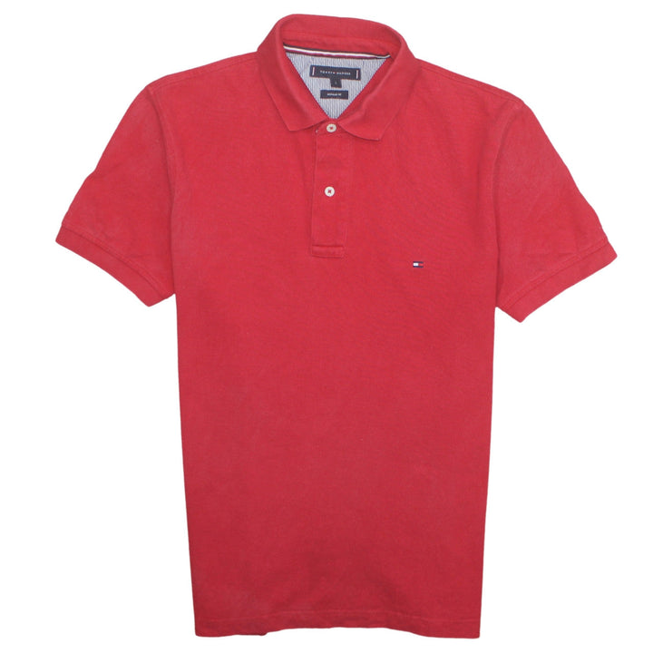 Tommy Hilfiger Men’s Red Regular Fit Cotton Polo Shirt L