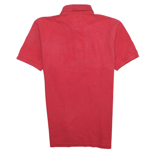 Tommy Hilfiger Men’s Red Regular Fit Cotton Polo Shirt L