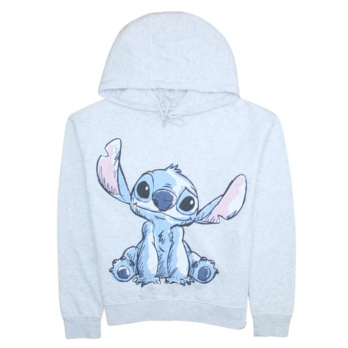 Disney Women's Grey Stitch Hoodie Small Pullover Hooded Sweatshirt