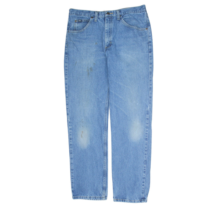 Lee Men's Blue Regular Fit Straight Denim Jeans
