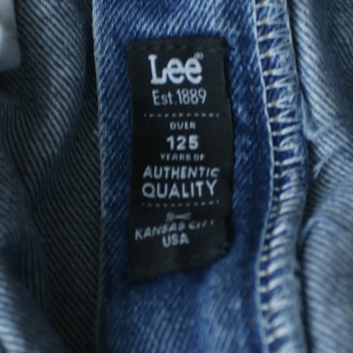 Lee Men's Blue Regular Fit Straight Denim Jeans