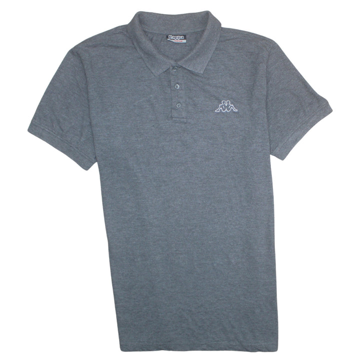 Kappa Mens Grey Polo Shirt XL Regular Fit Short Sleeve