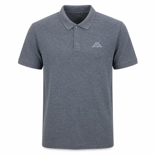 Kappa Mens Grey Polo Shirt XL Regular Fit Short Sleeve