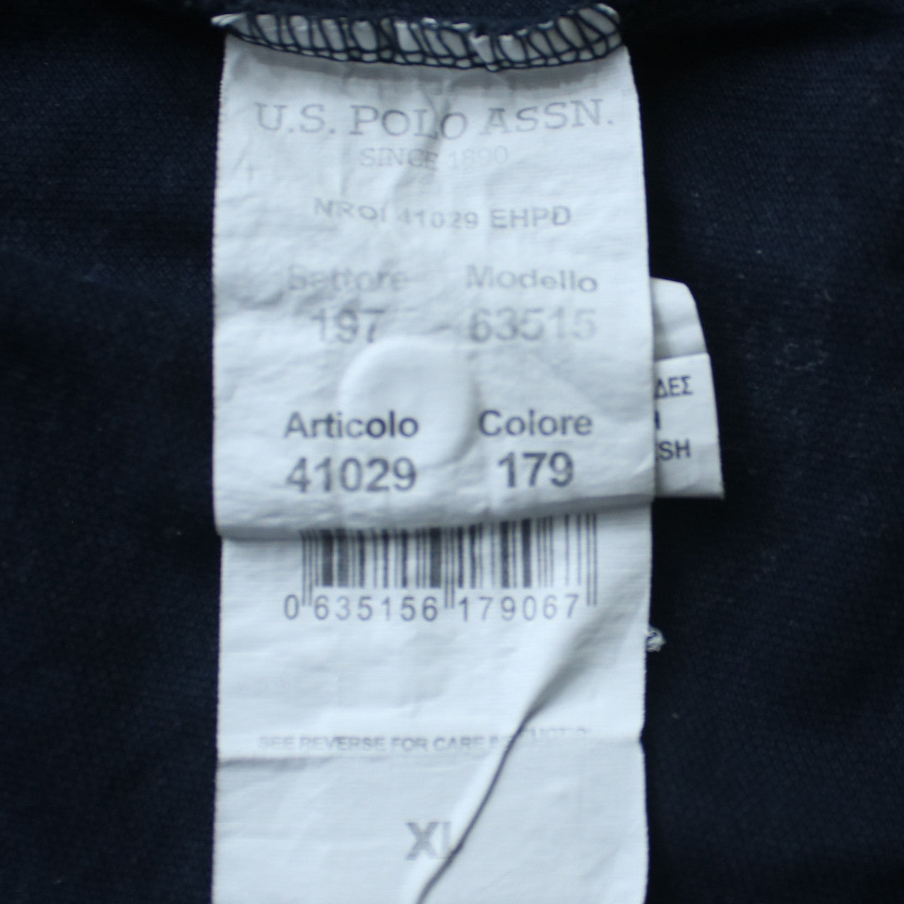 U.S. Polo Assn. Men's Black Cotton Polo Shirt XL Classic Fit