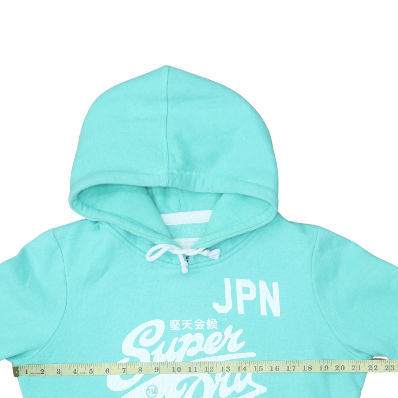 Superdry Men's Blue XL Pullover Hoodie with Logo Print