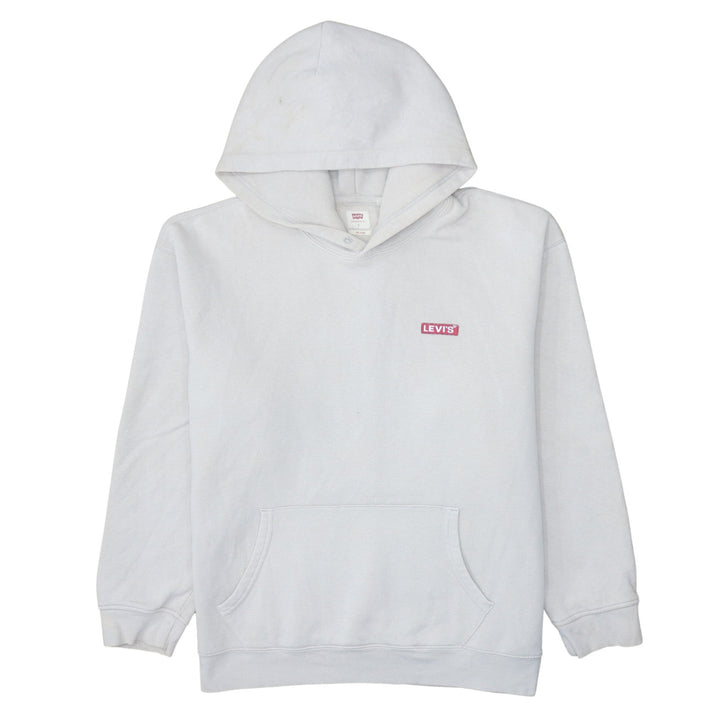 Levi's Men's White Relaxed Fit Pullover Hoodie Size L