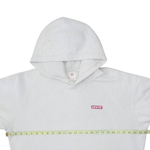 Levi's Men's White Relaxed Fit Pullover Hoodie Size L