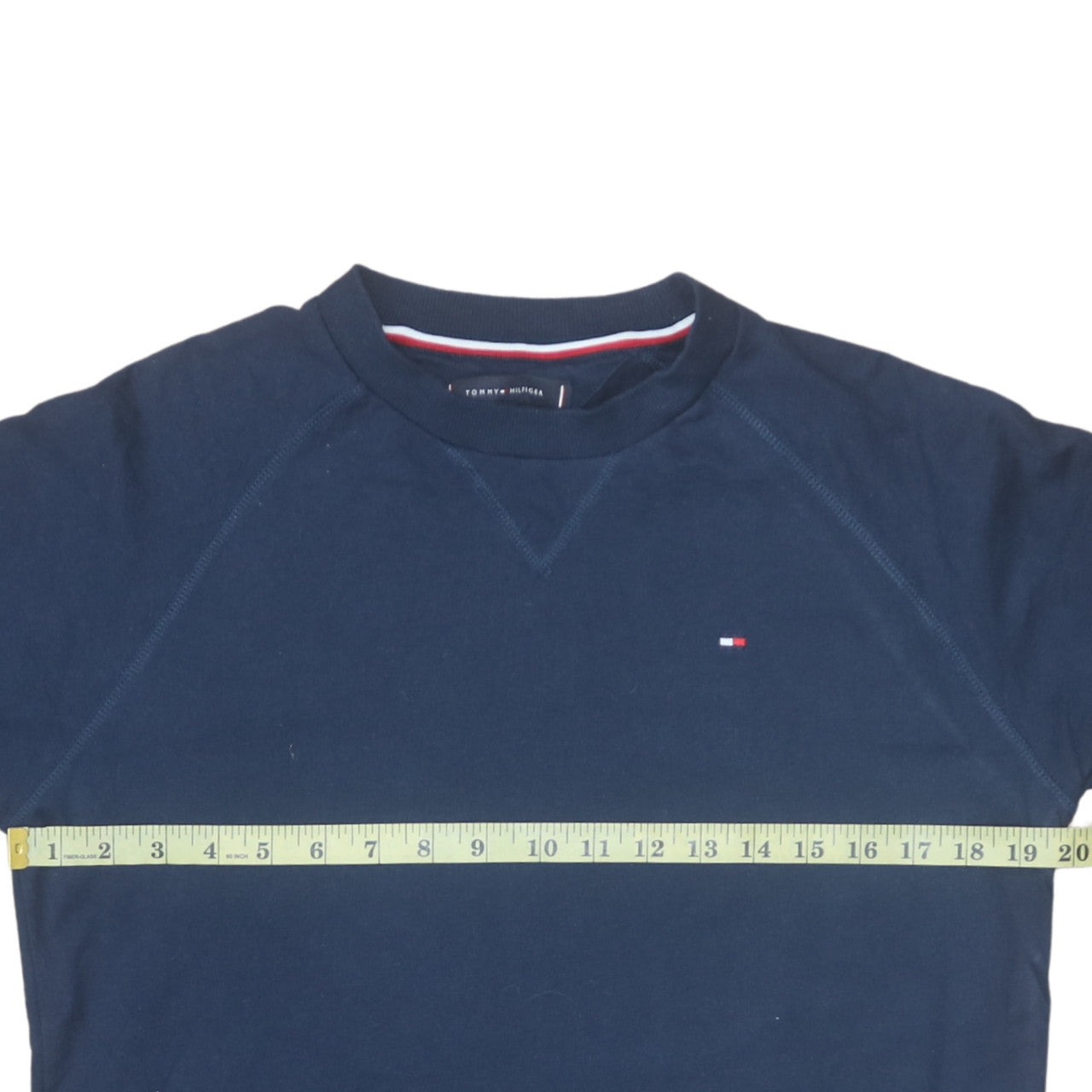 Tommy Hilfiger Men's Blue Cotton Crew Neck Sweatshirt M