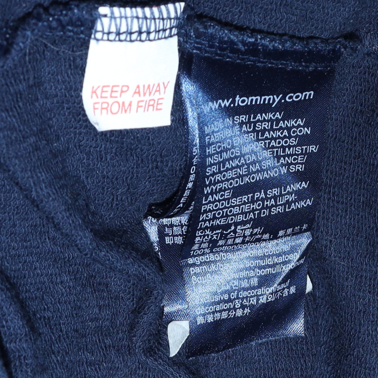 Tommy Hilfiger Men's Blue Cotton Crew Neck Sweatshirt M