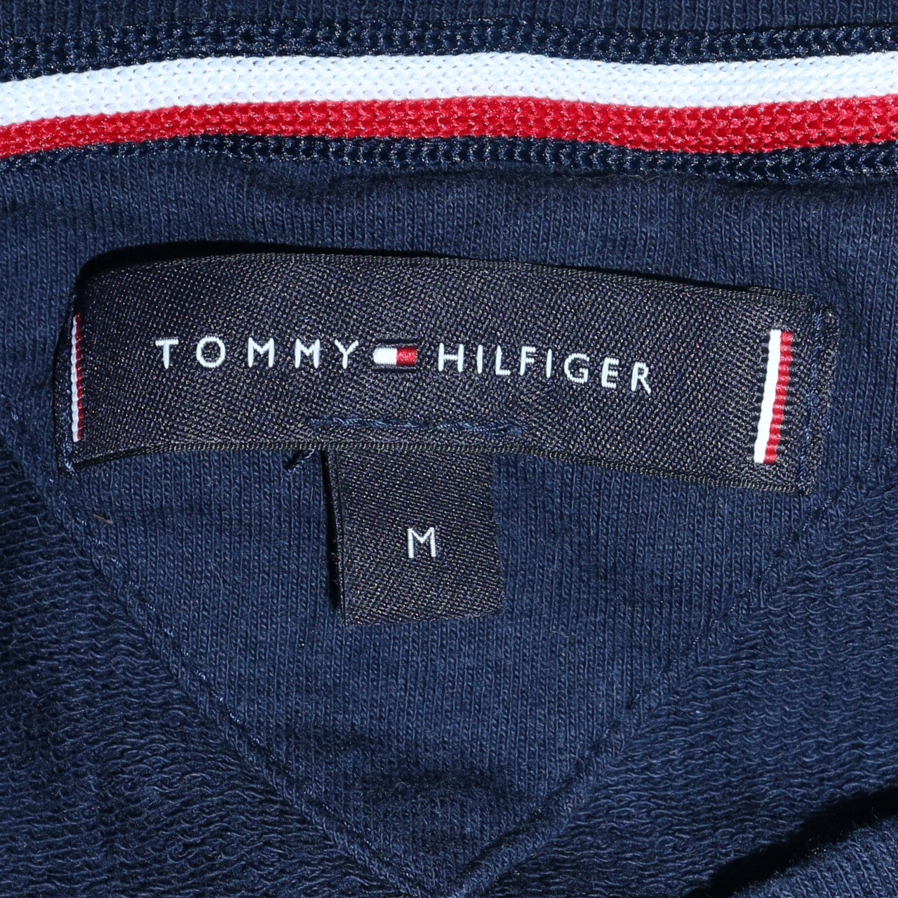 Tommy Hilfiger Men's Blue Cotton Crew Neck Sweatshirt M