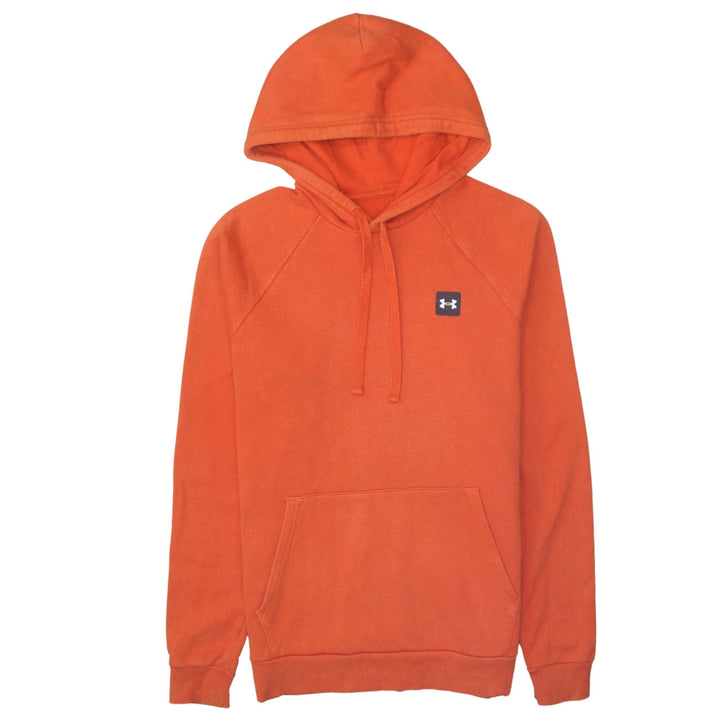 Under Armour Men's Orange Pullover Hoodie Small Sports Fleece