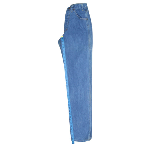Wrangler Mens Blue Regular Fit Straight Denim Jeans