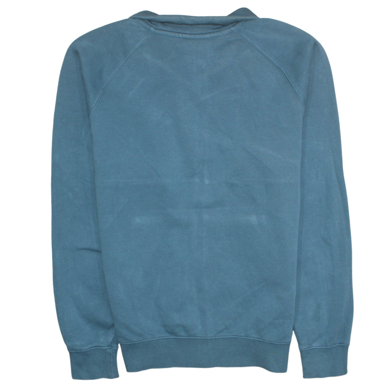 Nike Men's Blue Full Zip Sweatshirt Small Collared Logo Design