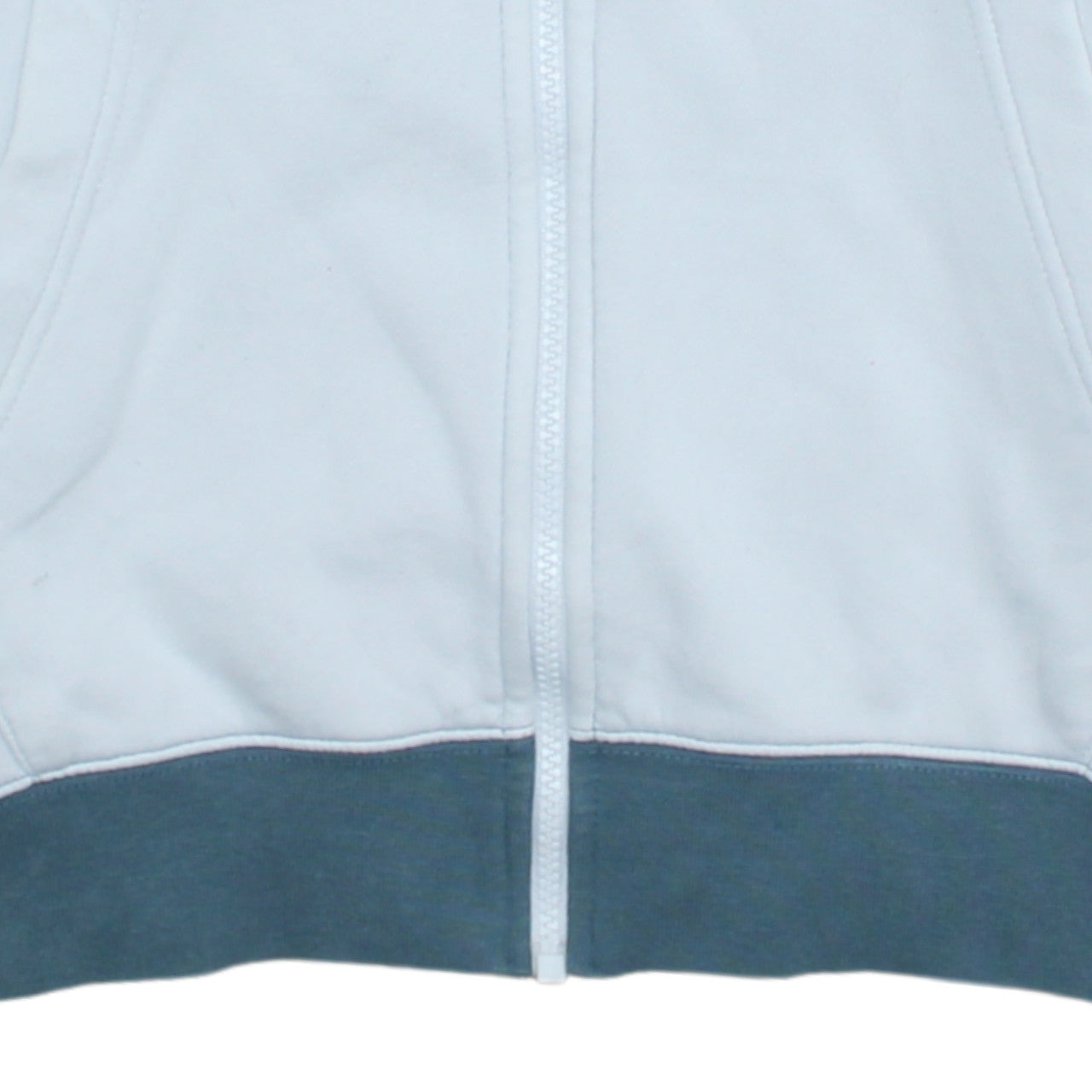 Nike Men's Blue Full Zip Sweatshirt Small Collared Logo Design