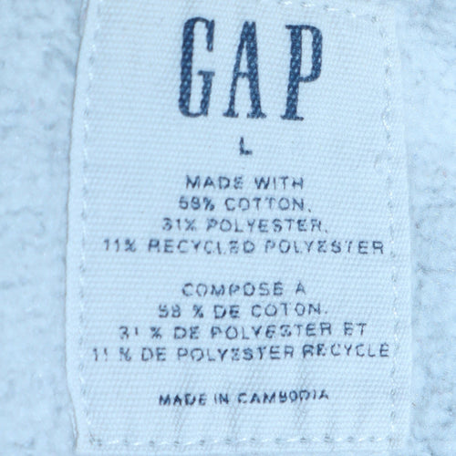 GAP Men's Grey Logo Pullover Sweatshirt L Regular Fit