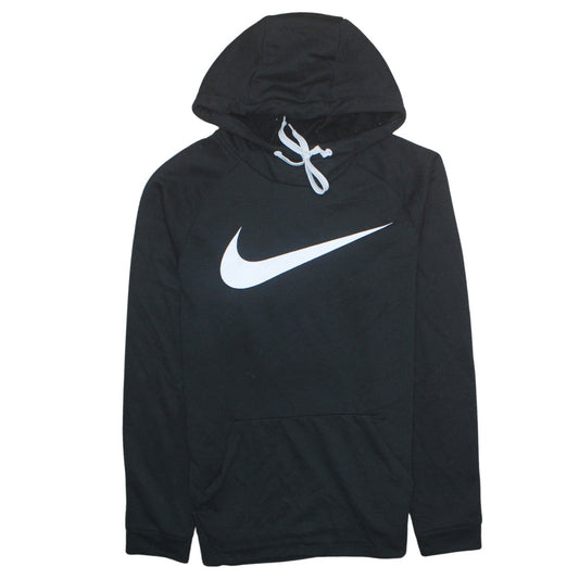 Nike Men's Black Dri-Fit Pullover Hoodie Size S Graphic Logo Sportswear