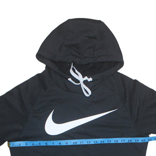 Nike Men's Black Dri-Fit Pullover Hoodie Size S Graphic Logo Sportswear