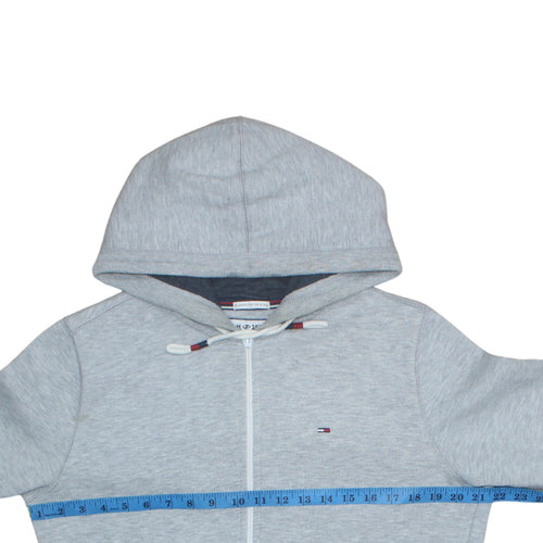 Hilfiger Denim Men's Grey Full Zip Hoodie Size M Regular Fit