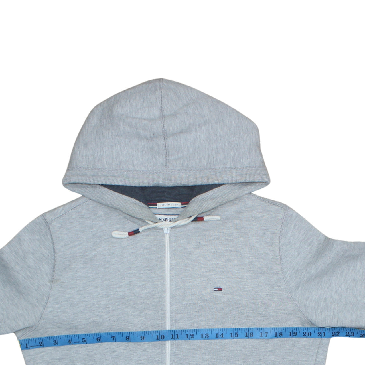 Hilfiger Denim Men's Grey Full Zip Hoodie Size M Regular Fit