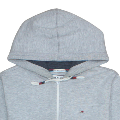 Hilfiger Denim Men's Grey Full Zip Hoodie Size M Regular Fit