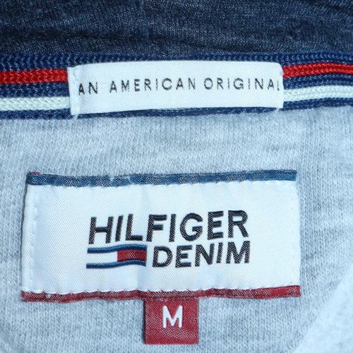 Hilfiger Denim Men's Grey Full Zip Hoodie Size M Regular Fit