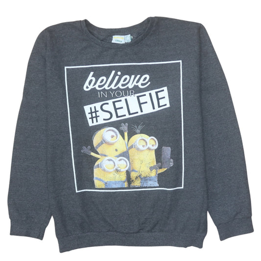 Atmosphere Unisex Grey Minions Sweatshirt L Pullover Graphic