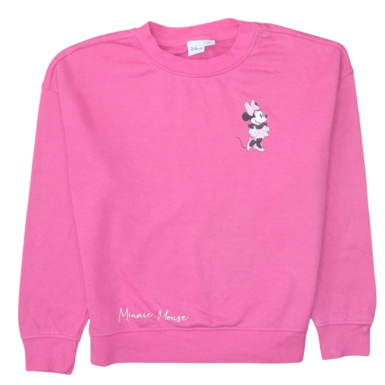 Disney Women Pink Minnie Mouse Pullover Sweatshirt XS