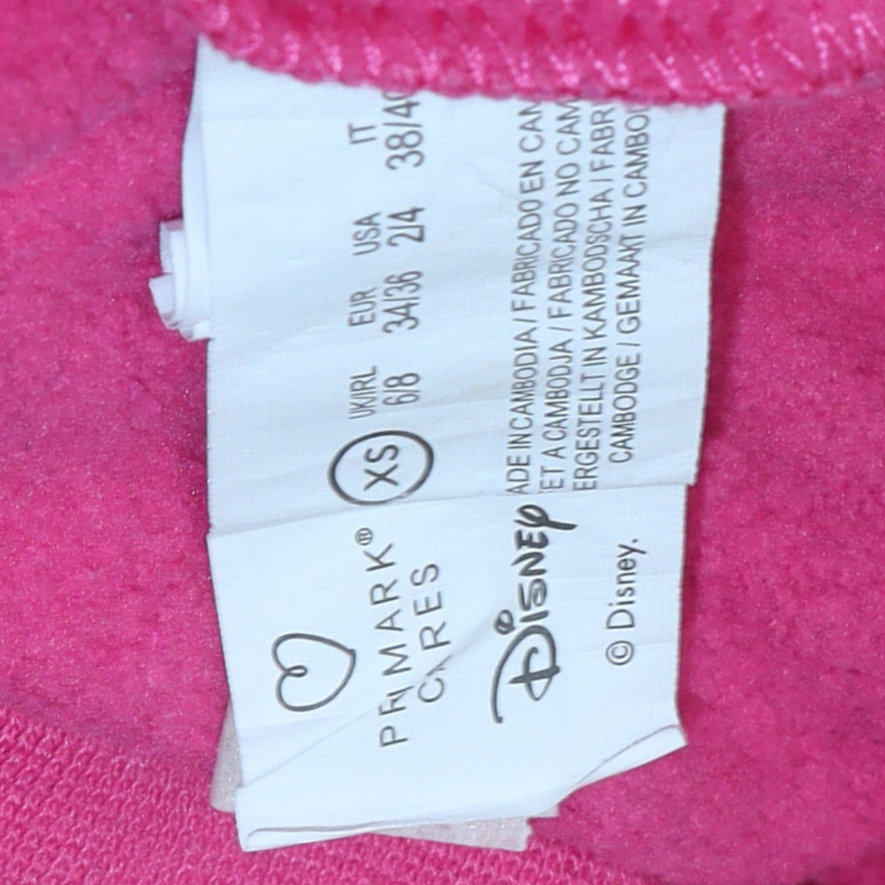 Disney Women Pink Minnie Mouse Pullover Sweatshirt XS