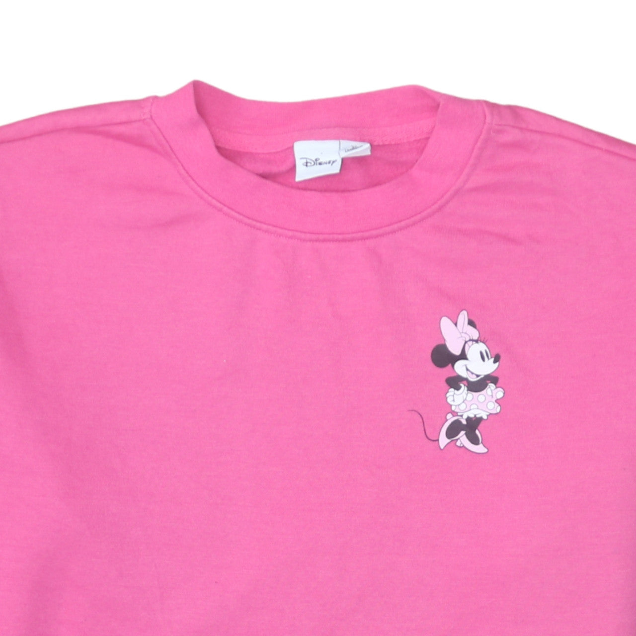 Disney Women Pink Minnie Mouse Pullover Sweatshirt XS
