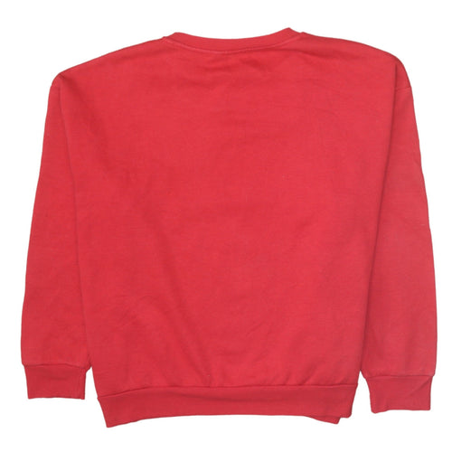 Disney Women Red Mickey Mouse Pullover Sweatshirt XL