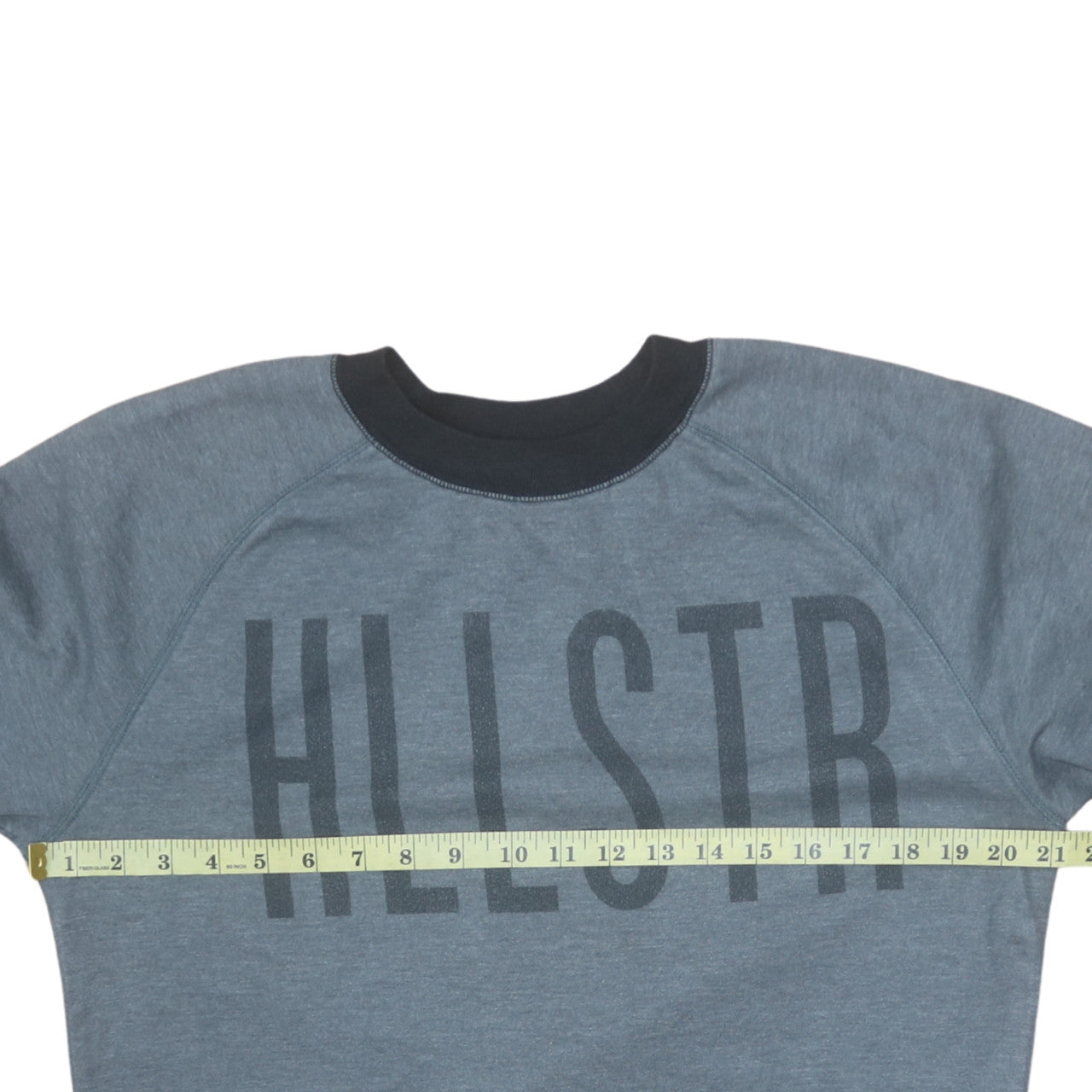 Hollister Men's Grey XS Pullover Sweatshirt Crew Neck Logo Fleece