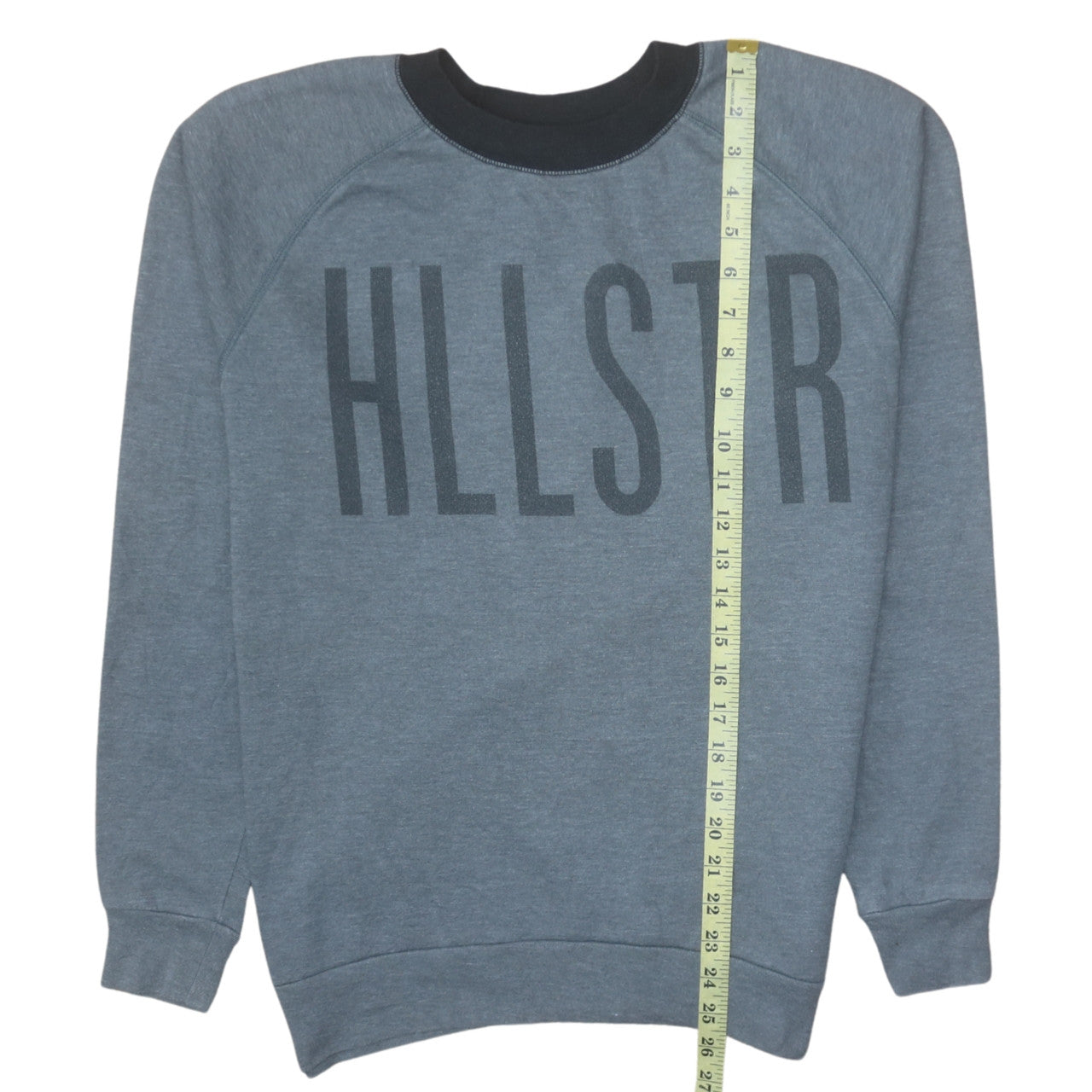 Hollister Men's Grey XS Pullover Sweatshirt Crew Neck Logo Fleece