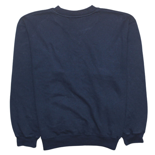 Reebok Men Blue Crew Neck Pullover Sweatshirt Size S