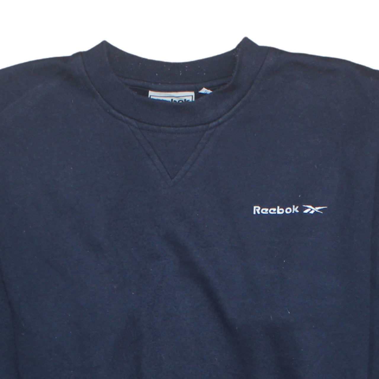 Reebok Men Blue Crew Neck Pullover Sweatshirt Size S