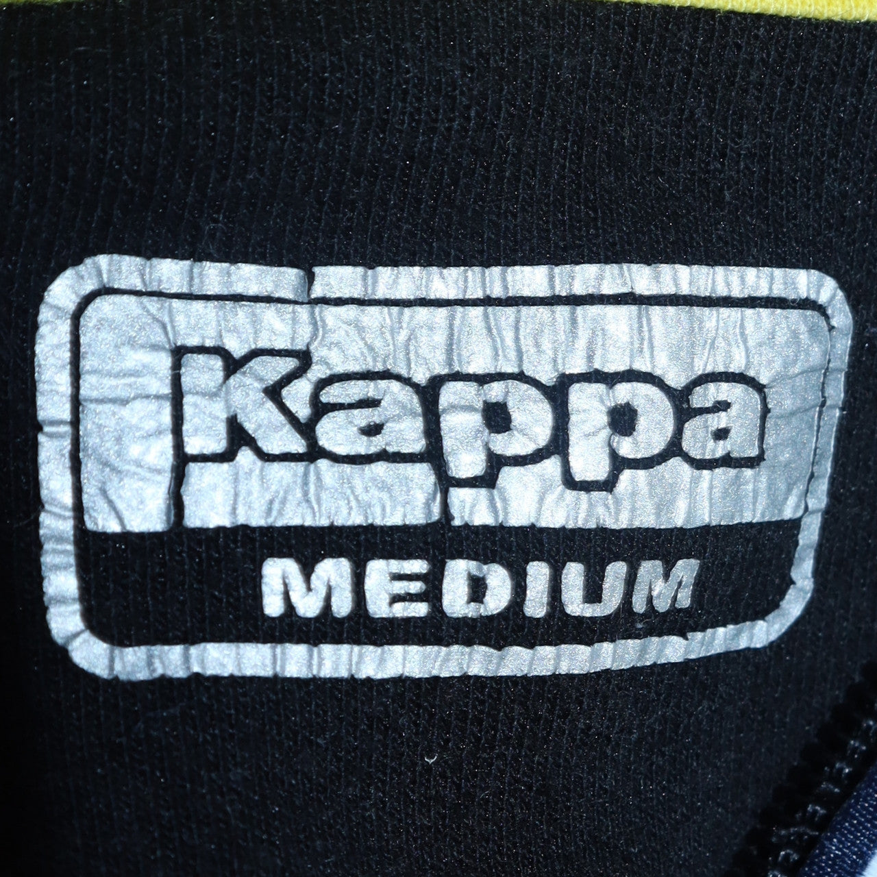 Kappa Men's Black Full Zip Hoodie Medium Leeds United Sportswear