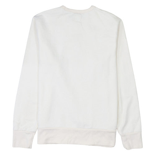 GAP Men's White Logo Pullover Sweatshirt M Regular Fit Fleece