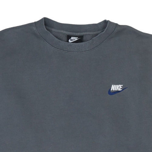 Nike Men's Grey Pullover Crew Neck Sweatshirt Size M