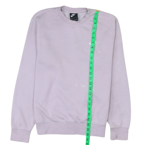 Nike Women's Lilac Cotton Blend Crew Neck Sweatshirt Size S