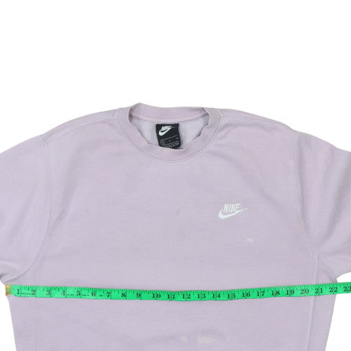 Nike Women's Lilac Cotton Blend Crew Neck Sweatshirt Size S
