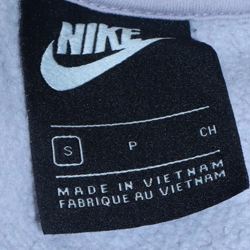 Nike Women's Lilac Cotton Blend Crew Neck Sweatshirt Size S